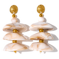 Riviera Marbled Tiered Drop Earrings