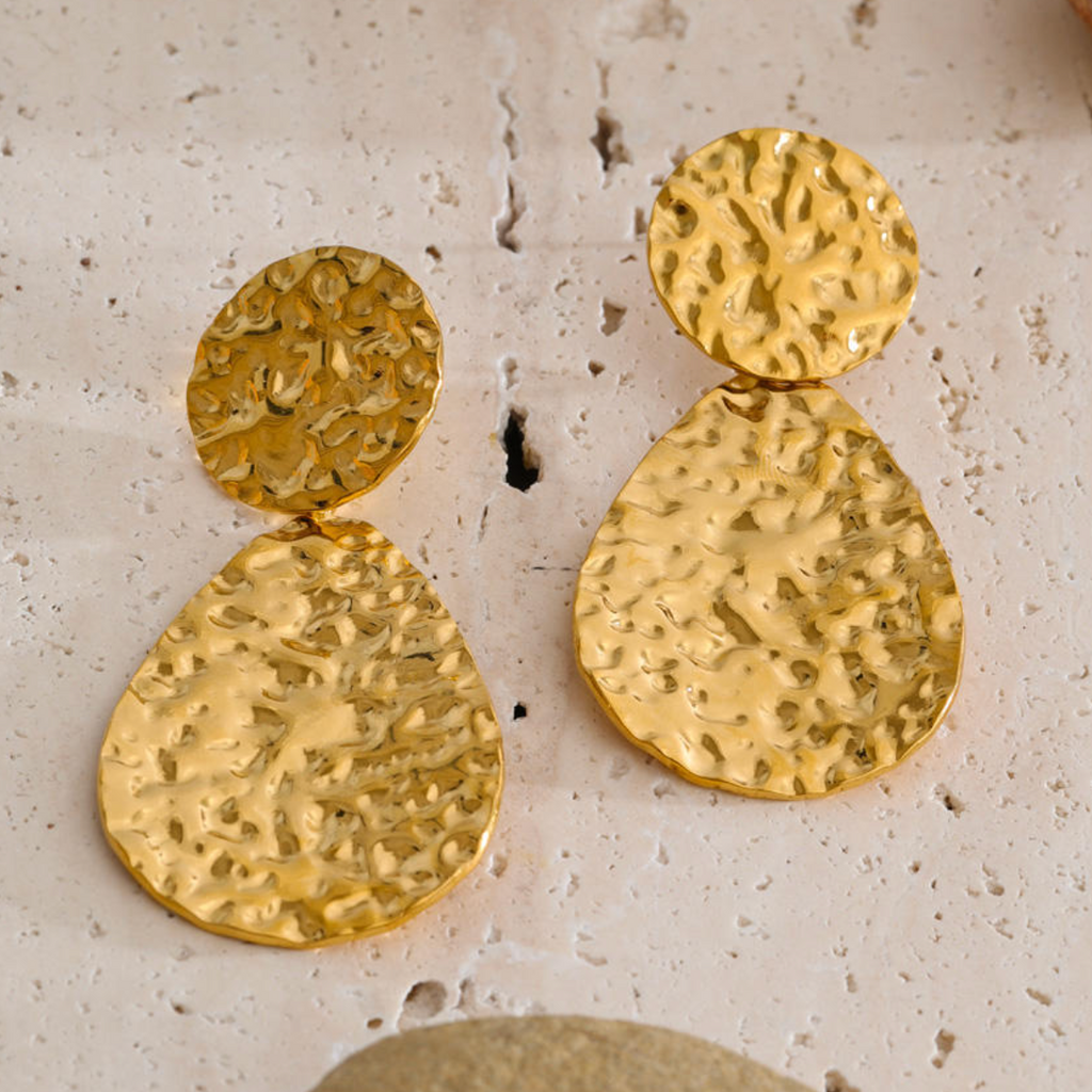 Sahara Hammered Molten Statement Discs