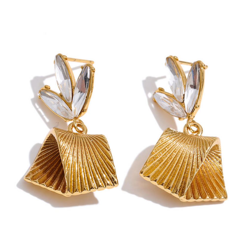 Marquise Fan & Pleated Fan Drops
